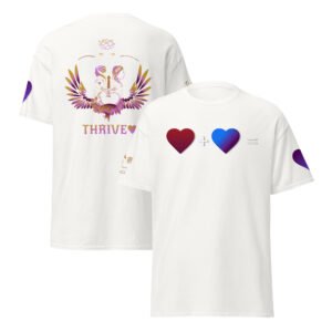 Thrive Purple Heart OG Design Unisex classic tee– wearing-heart-on-your-sleeve 💜